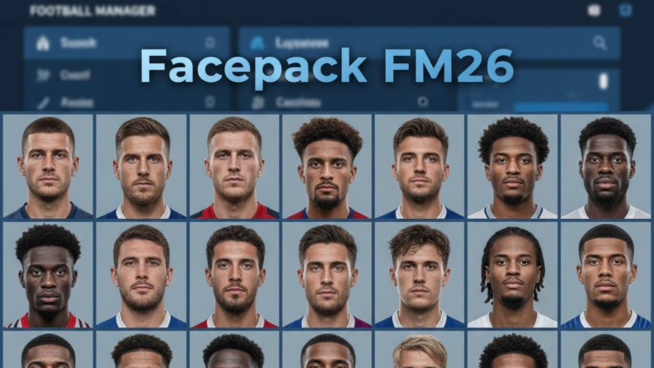 Panduan lengkap cara install Facepack Newgen FM26 buatan BassyBoy, rekomendasi dari Tupai Art, untuk tampilan wajah pemain yang lebih realistis!