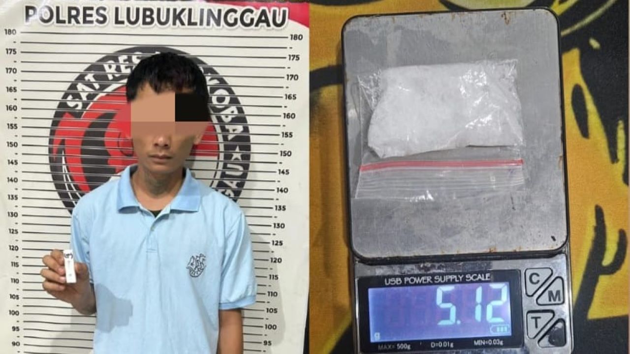Kurir Sabu Diringkus Satresnarkoba Lubuk Linggau di Depan Pangkas Rambut
