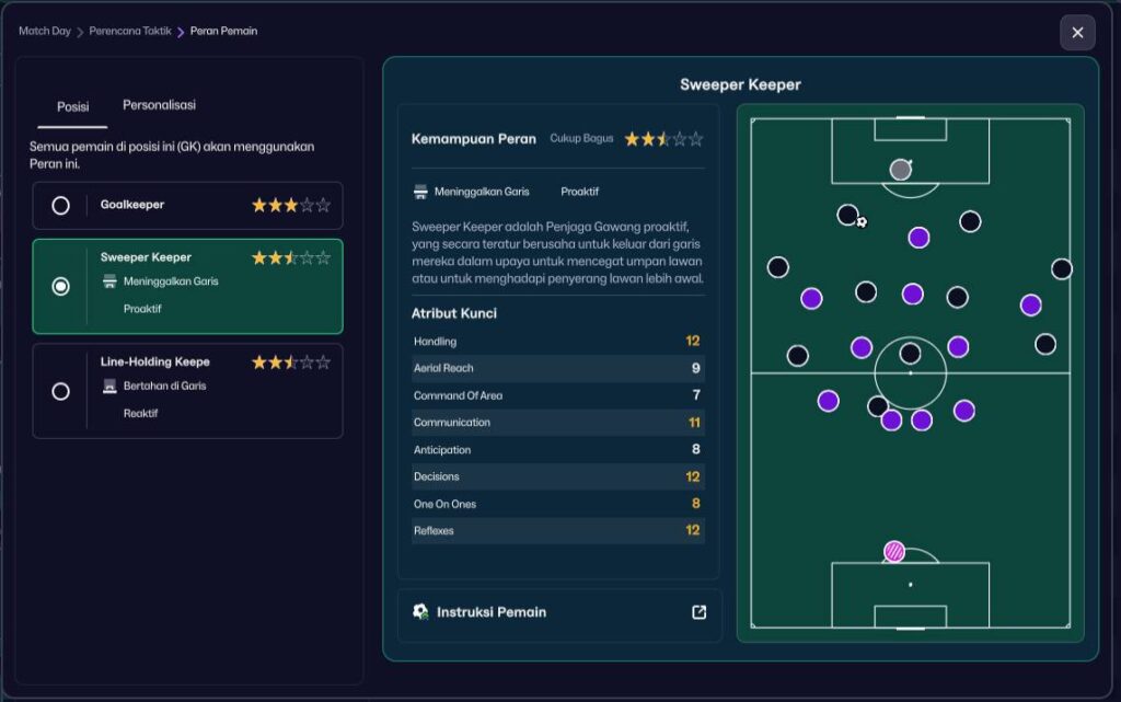 Sweeper Keeper Kiper Modern di FM26