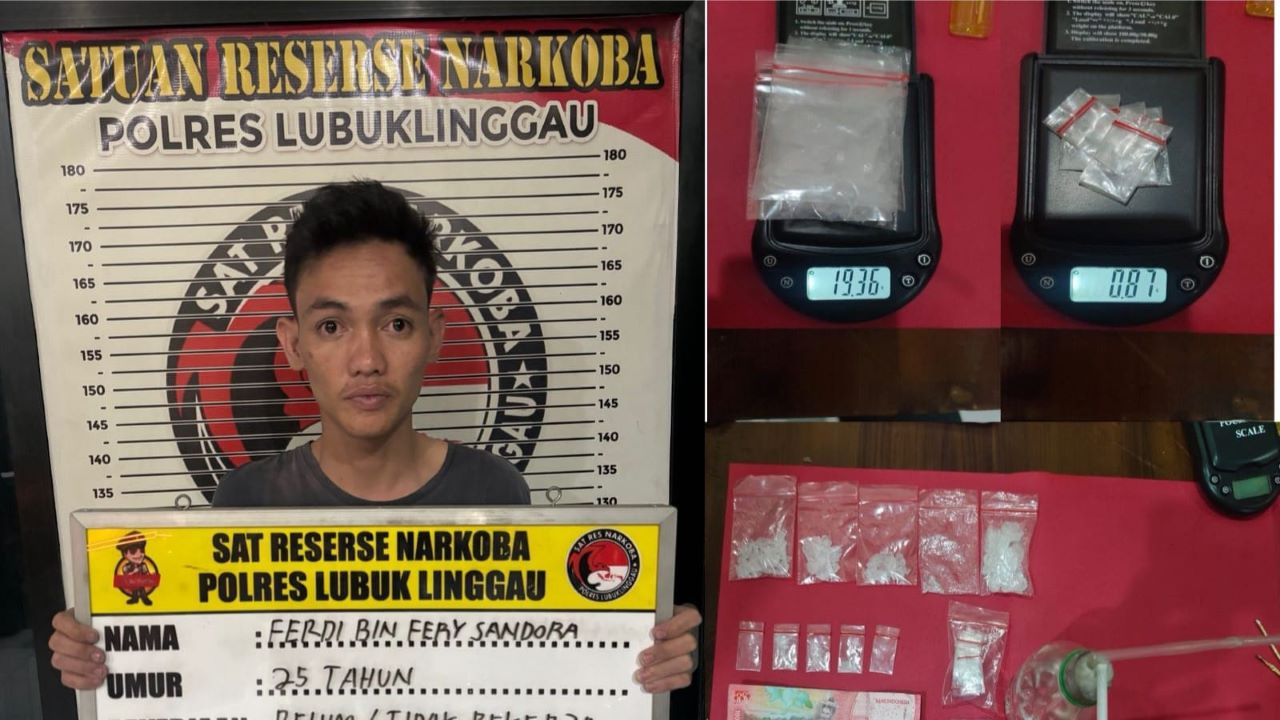 Penemuan Sabu 20,23 Gram oleh Sat Resnarkoba Lubuk Linggau