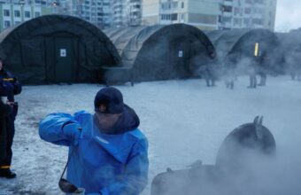 Pemandangan kota Kyiv di tengah musim dingin yang ekstrem, dengan suhu yang anjlok dan banyak bangunan kehilangan pemanas. Source: EU/EEA Regulatory Notice