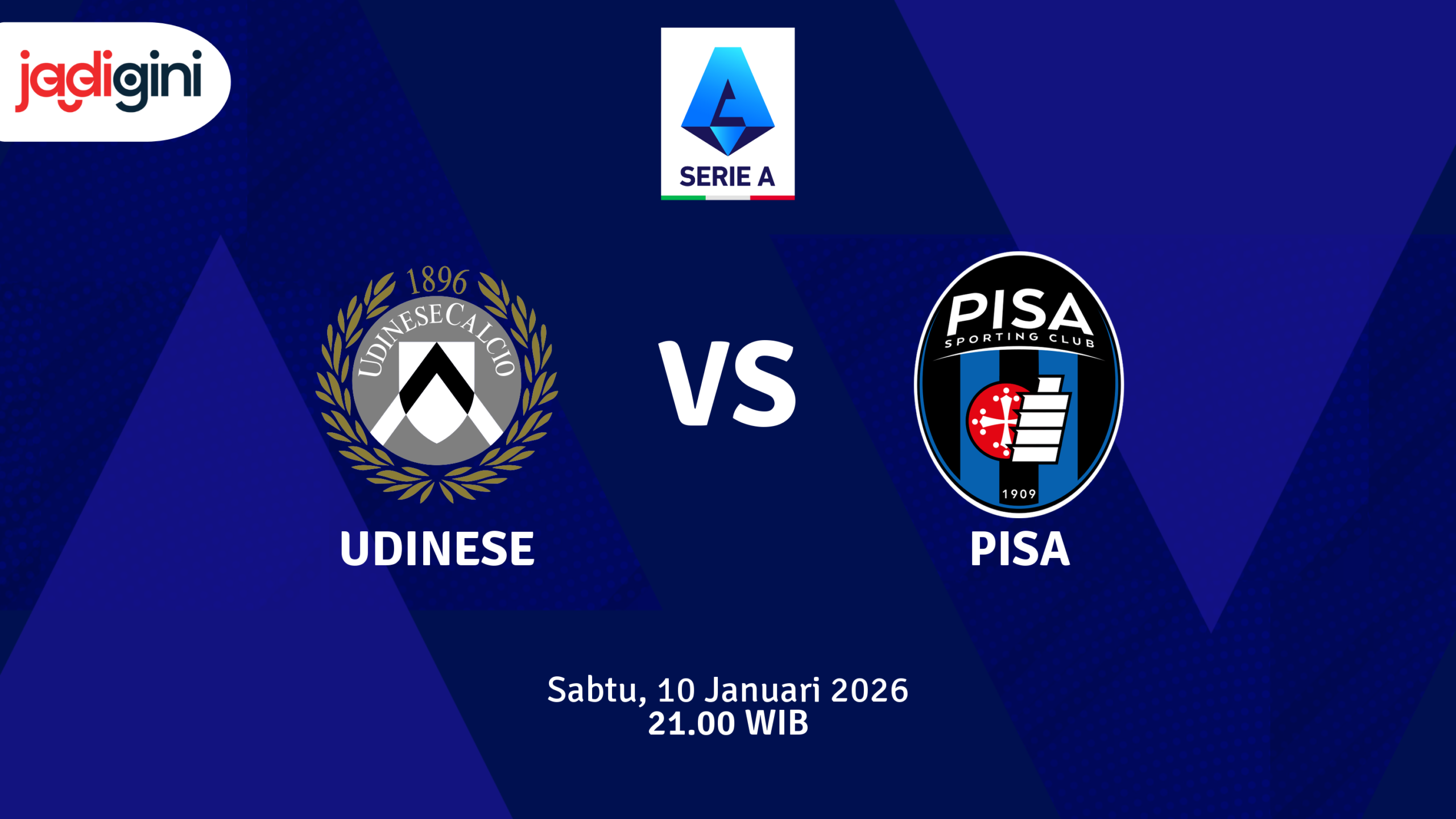 Match Banner: Udinese vs Pisa