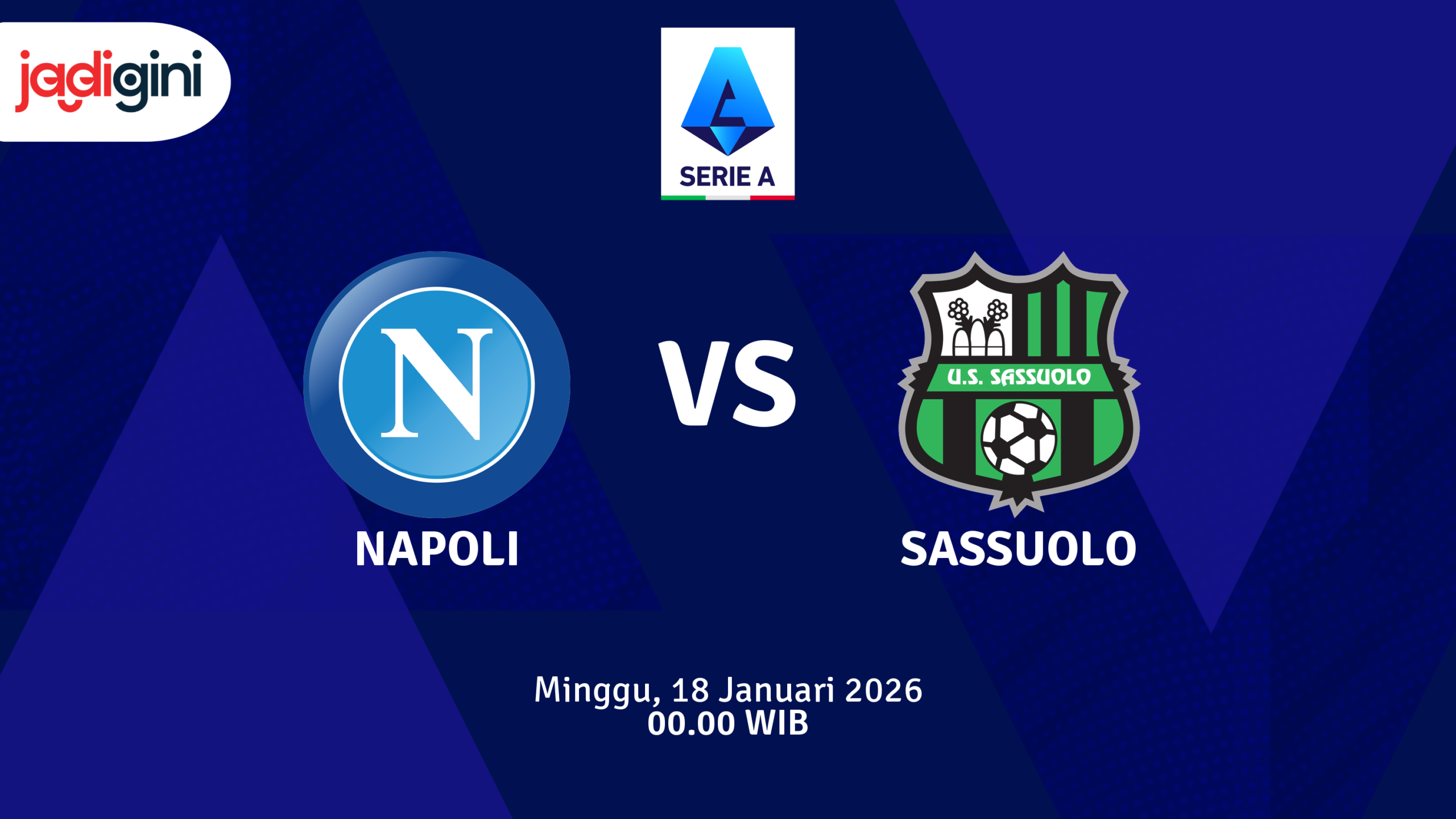 Match Banner: Napoli vs Sassuolo