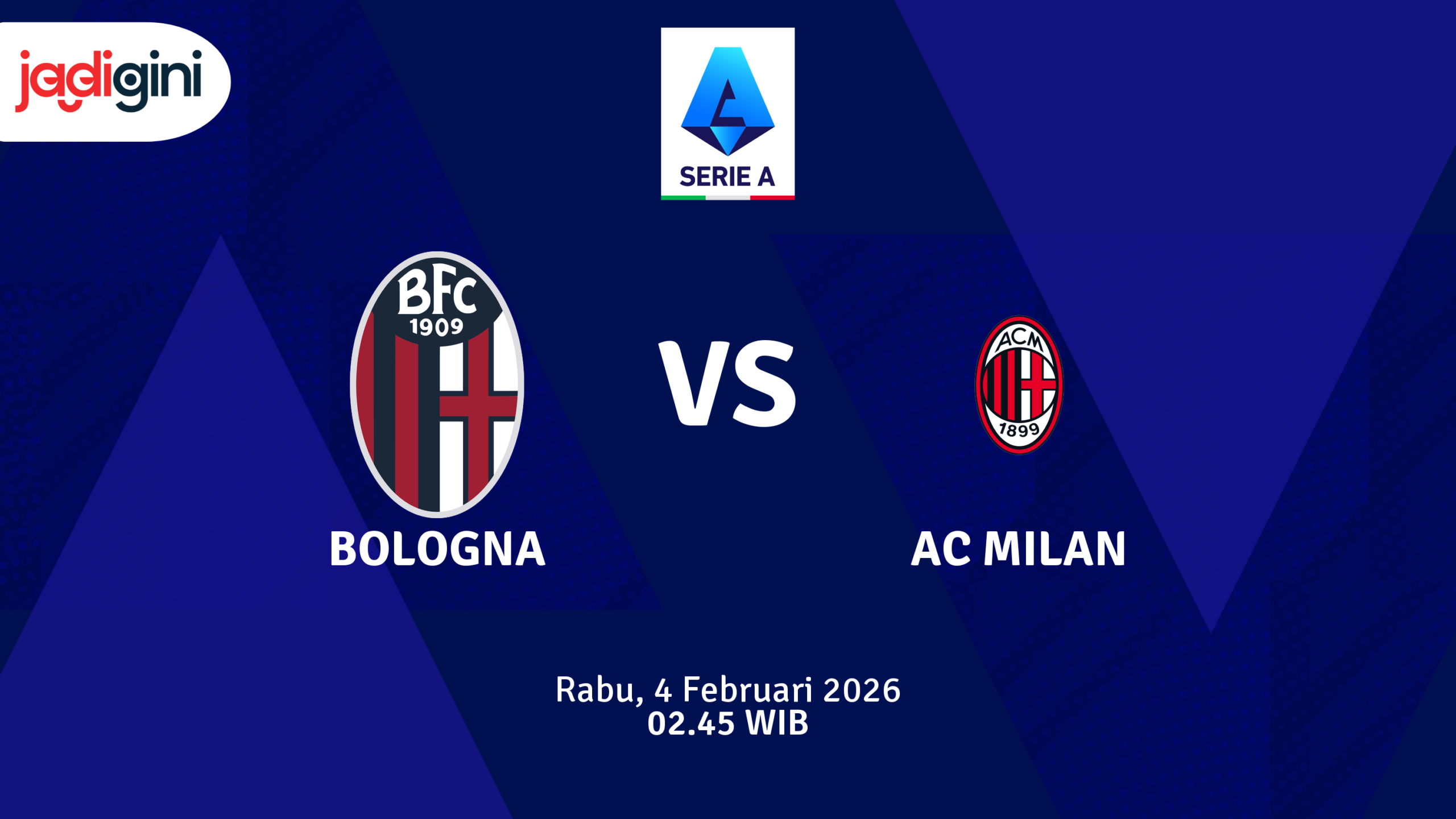 Match Banner: Bologna vs AC Milan