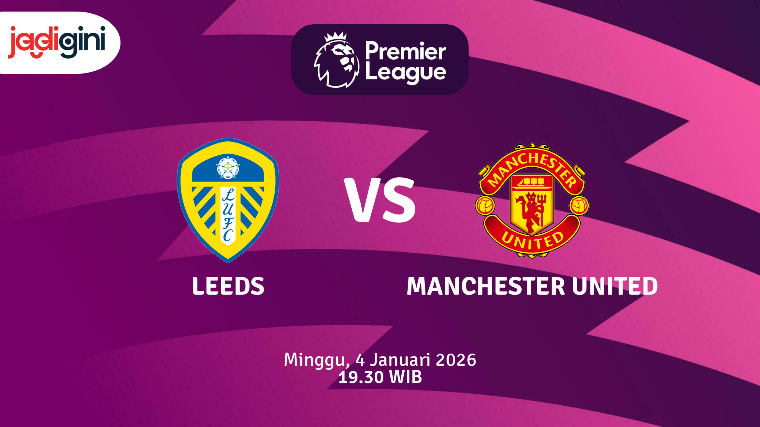 Match Banner: Leeds vs Manchester United