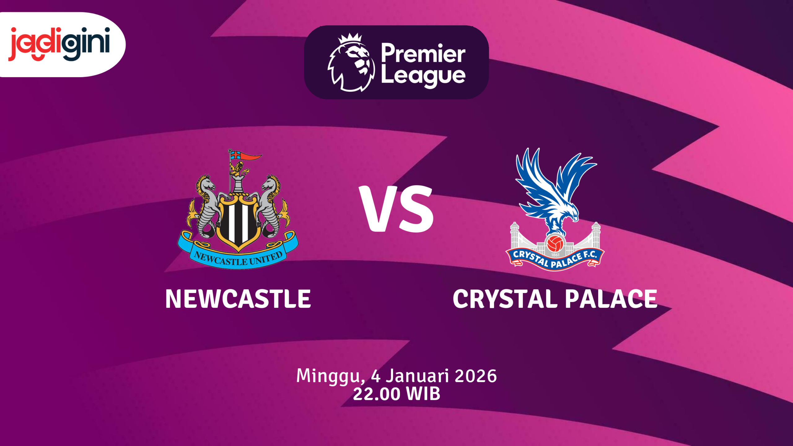 Match Banner: Newcastle vs Crystal Palace