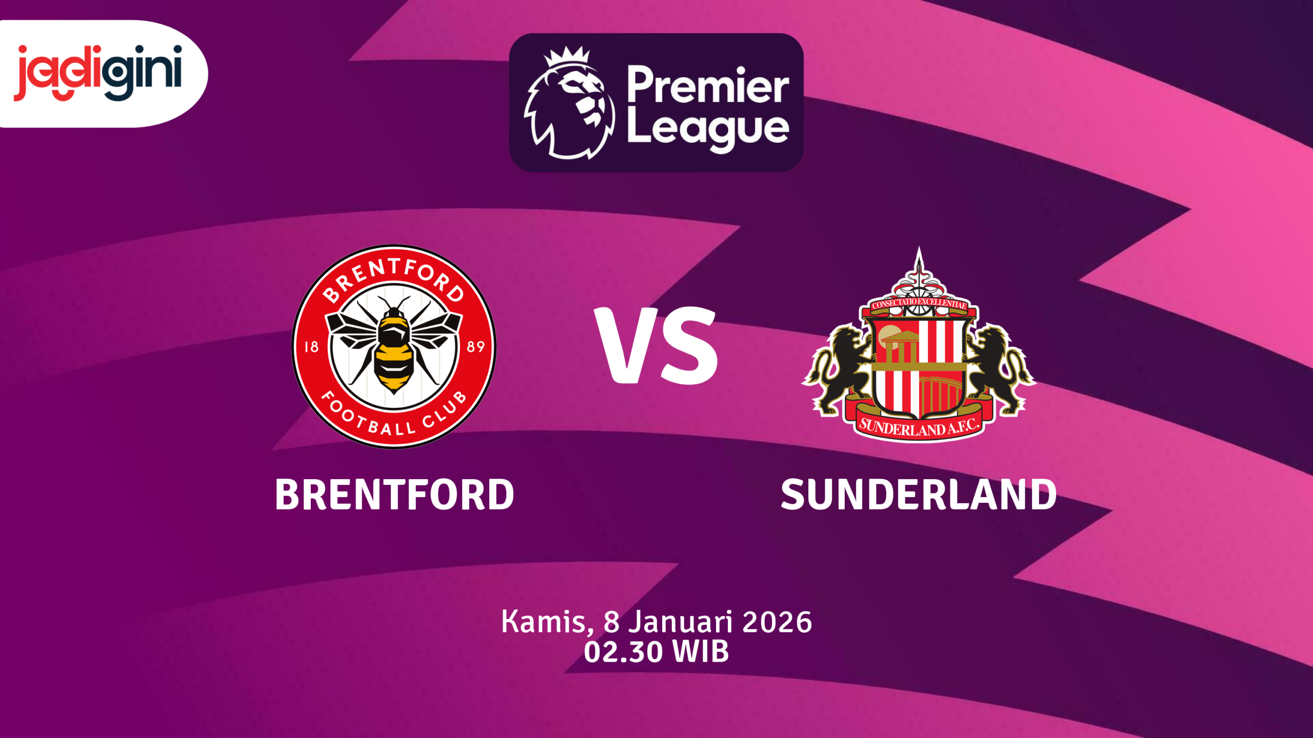 Match Banner: Brentford vs Sunderland