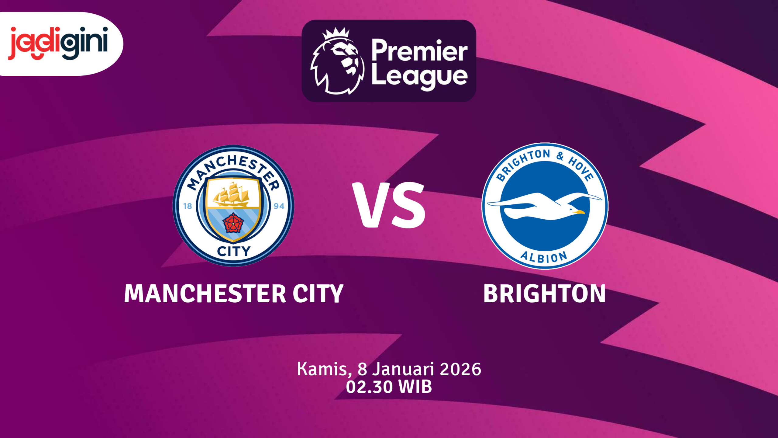 Match Banner: Manchester City vs Brighton