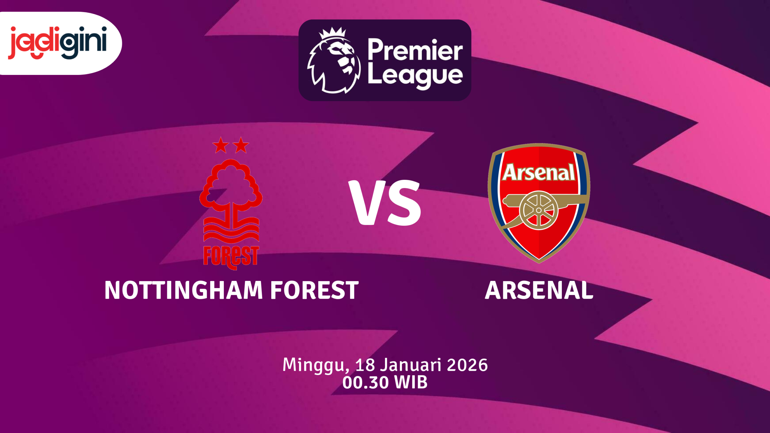 Match Banner: Nottingham Forest vs Arsenal