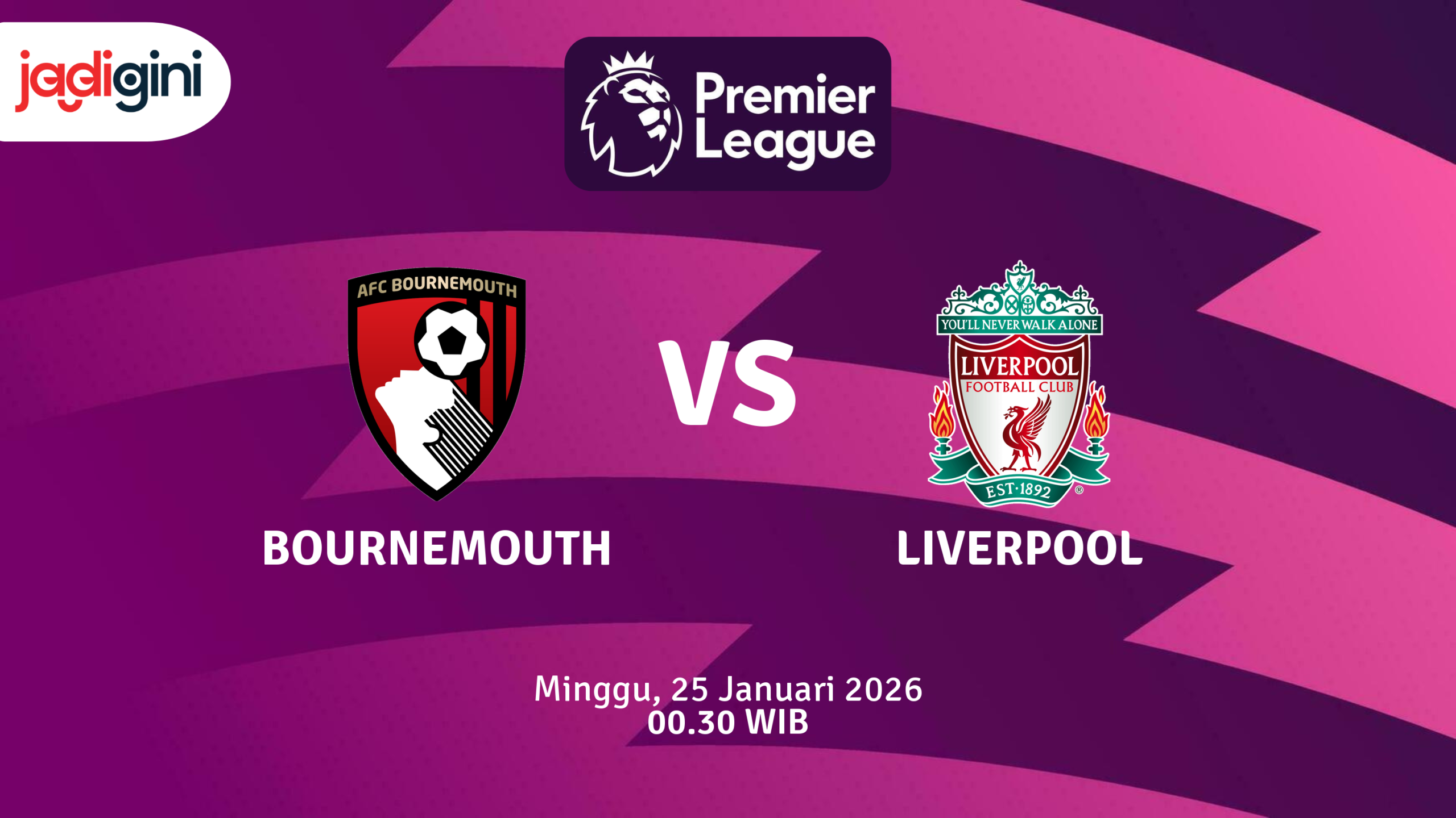 Match Banner: Bournemouth vs Liverpool