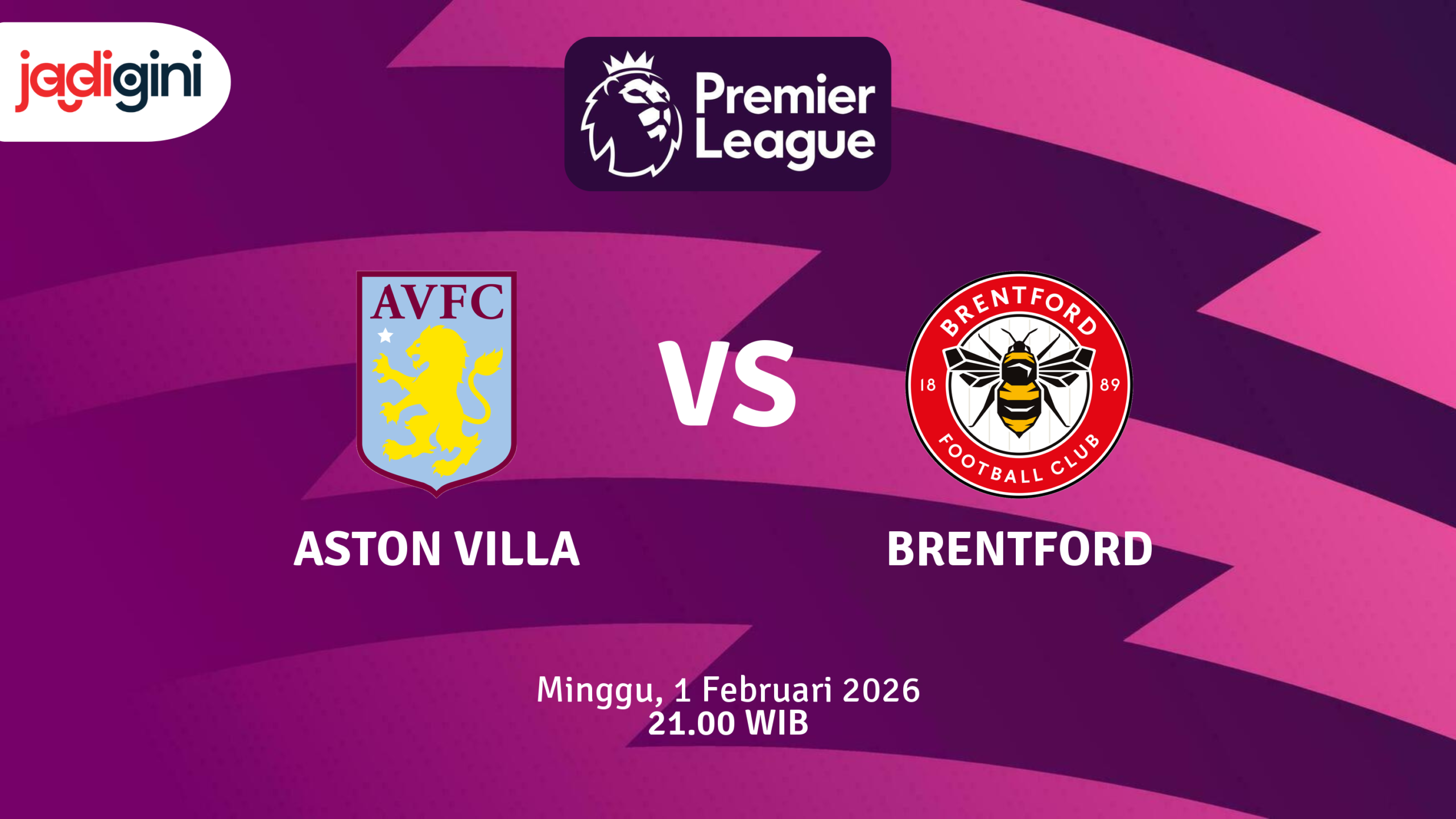 Match Banner: Aston Villa vs Brentford