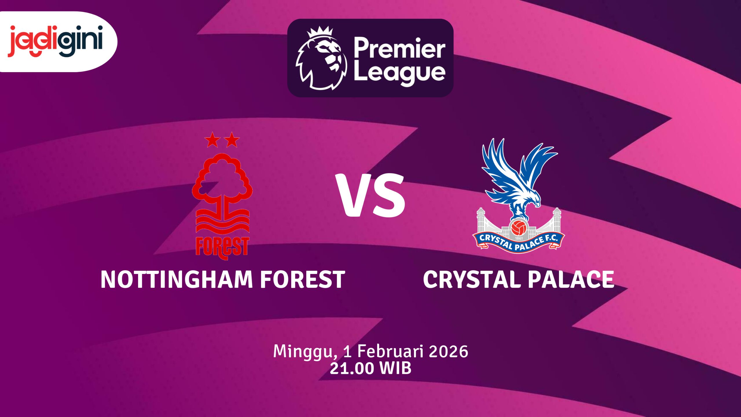 Match Banner: Nottingham Forest vs Crystal Palace