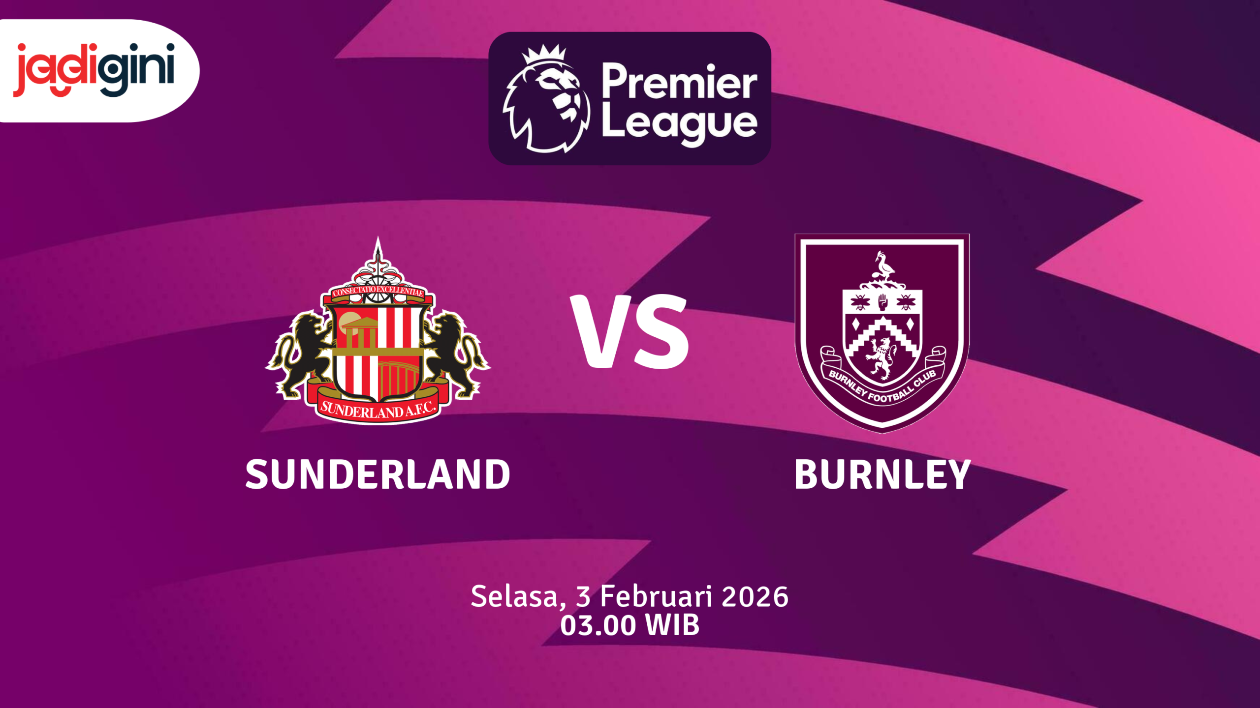 Match Banner: Sunderland vs Burnley