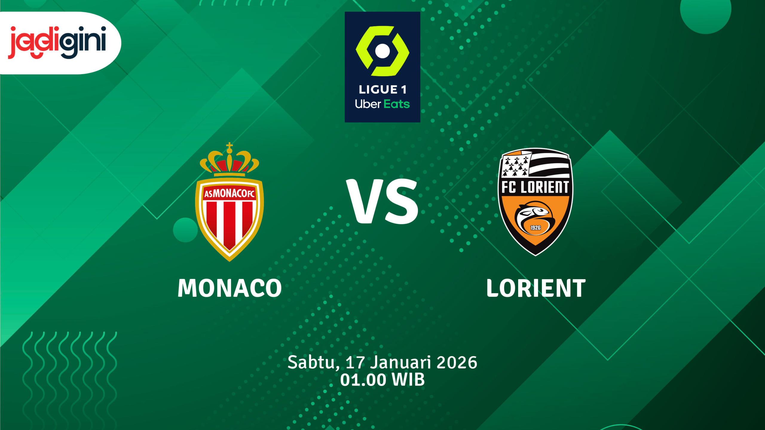Match Banner: Monaco vs Lorient