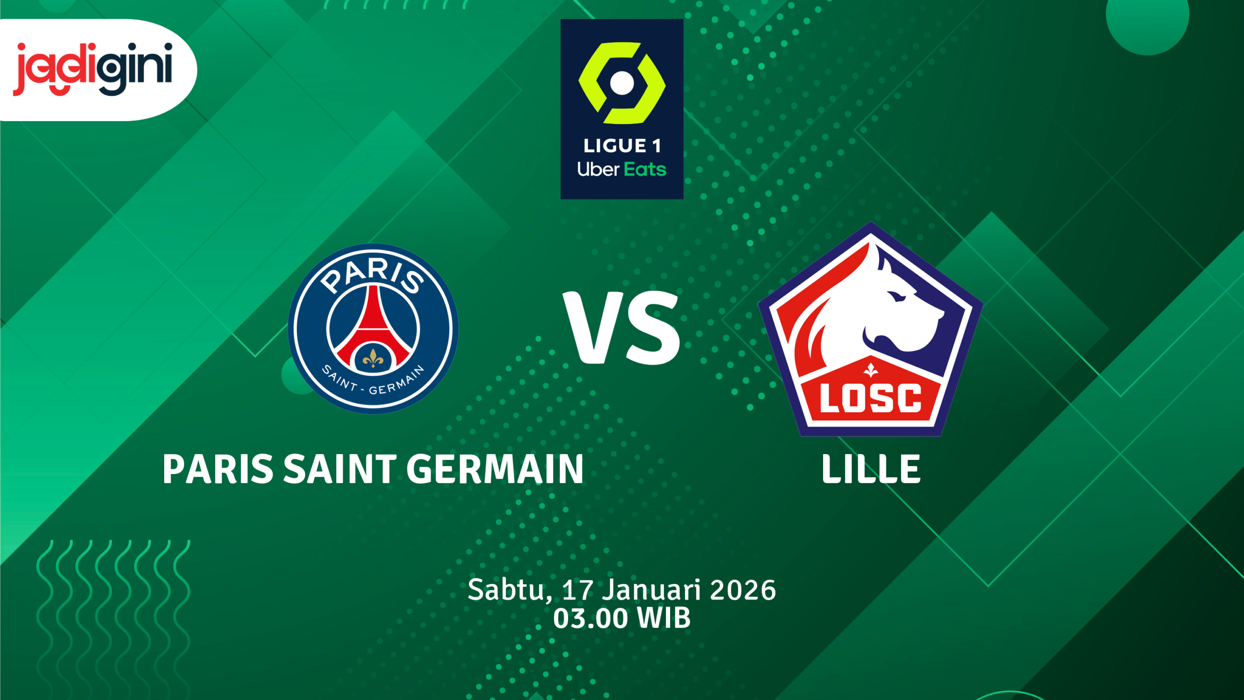 Match Banner: Paris Saint Germain vs Lille