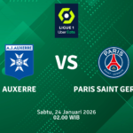 Match Banner: Auxerre vs Paris Saint Germain