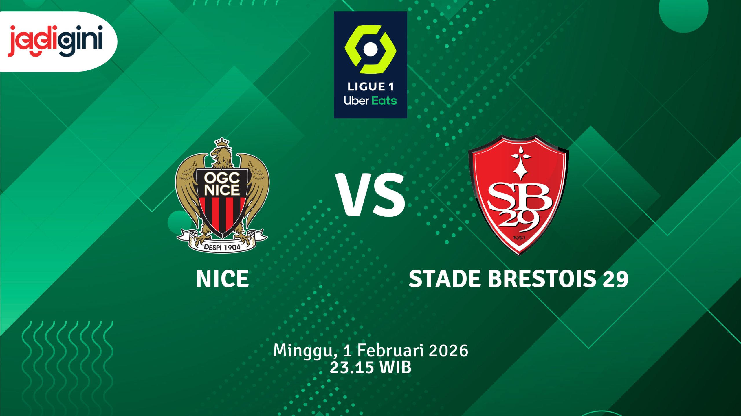 Match Banner: Nice vs Stade Brestois 29