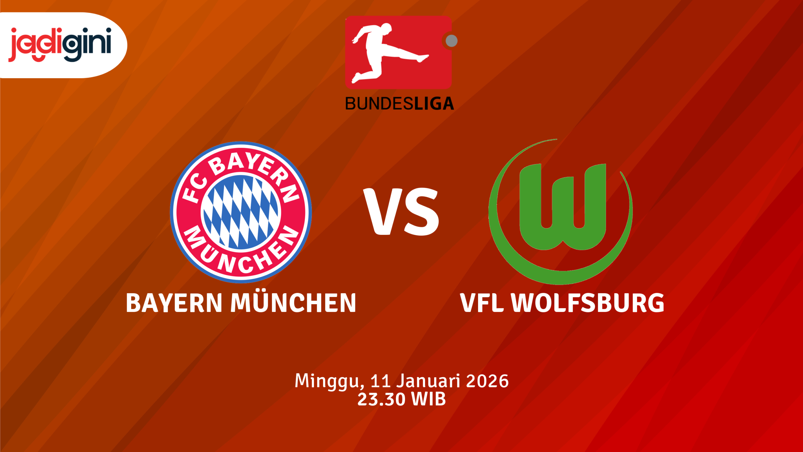 Match Banner: Bayern München vs VfL Wolfsburg