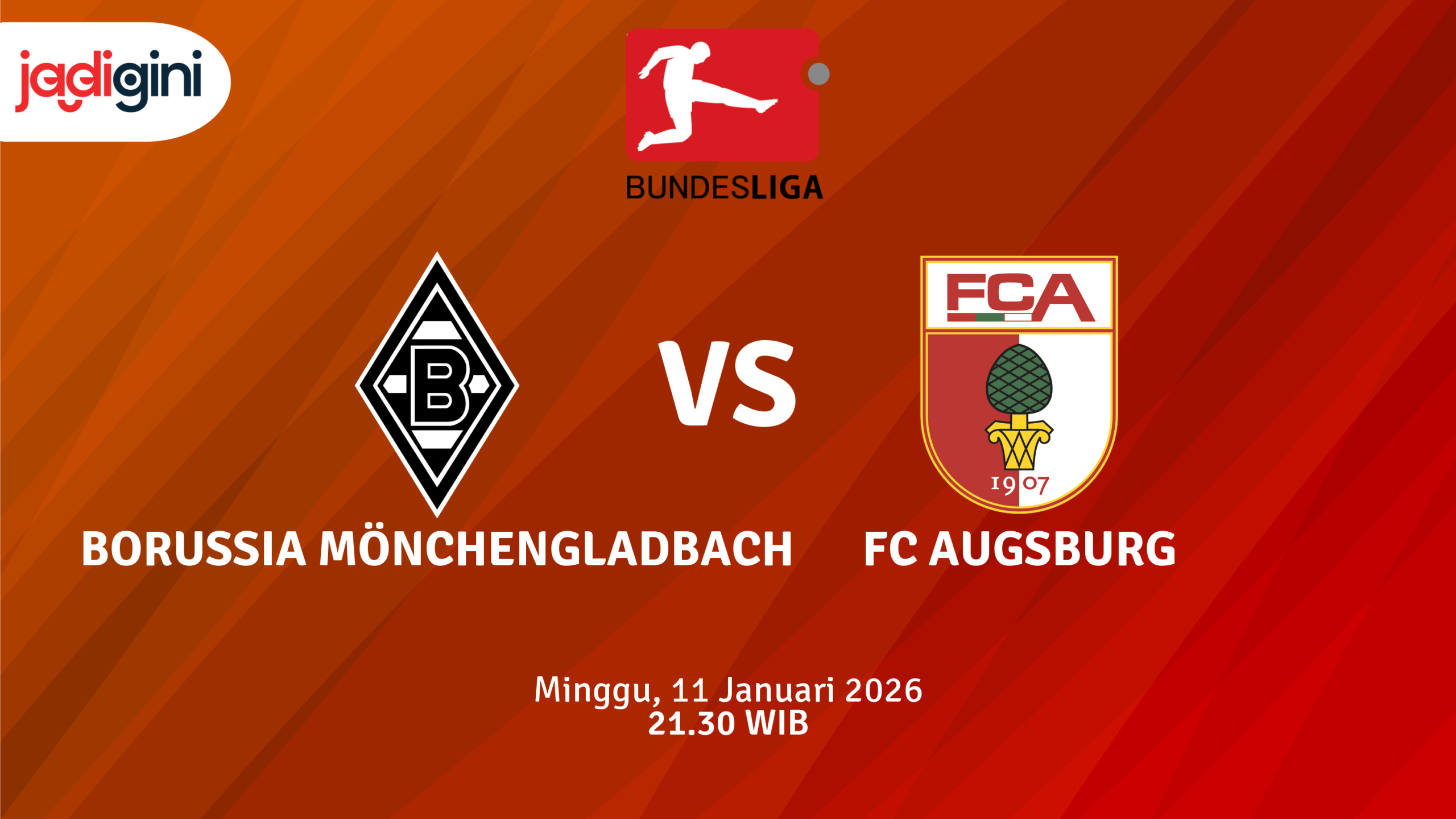 Match Banner: Borussia Mönchengladbach vs FC Augsburg