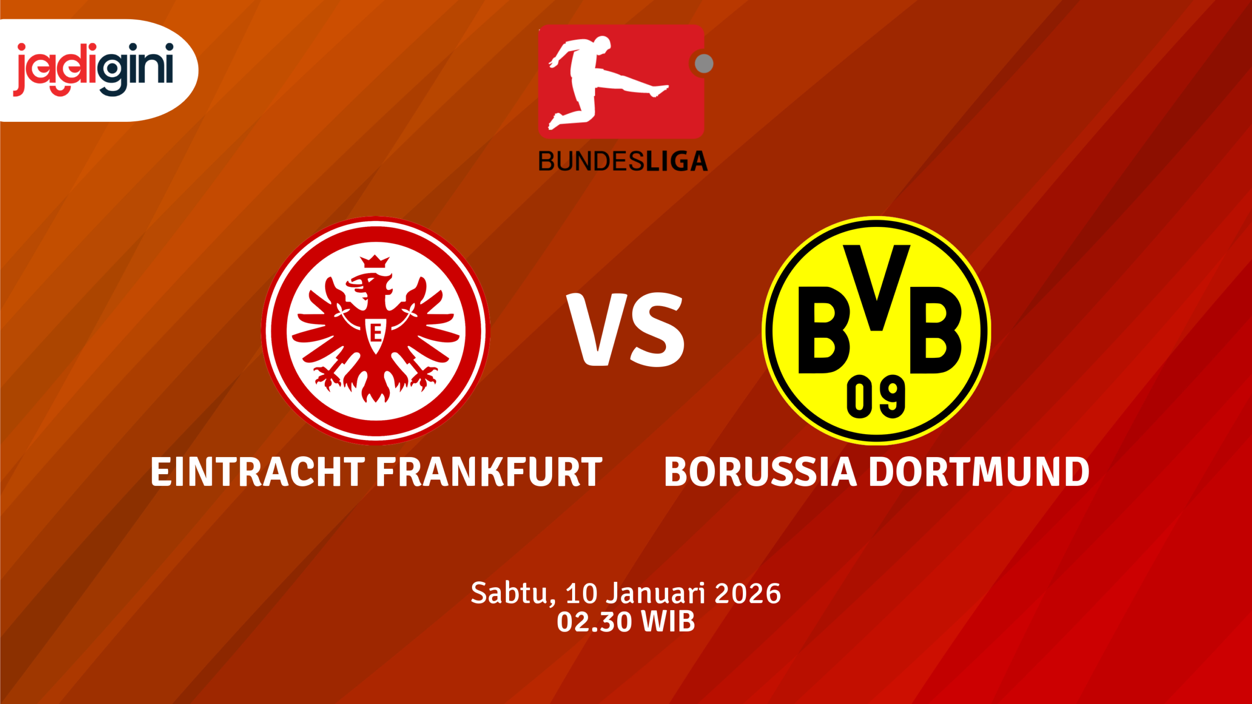 Match Banner: Eintracht Frankfurt vs Borussia Dortmund