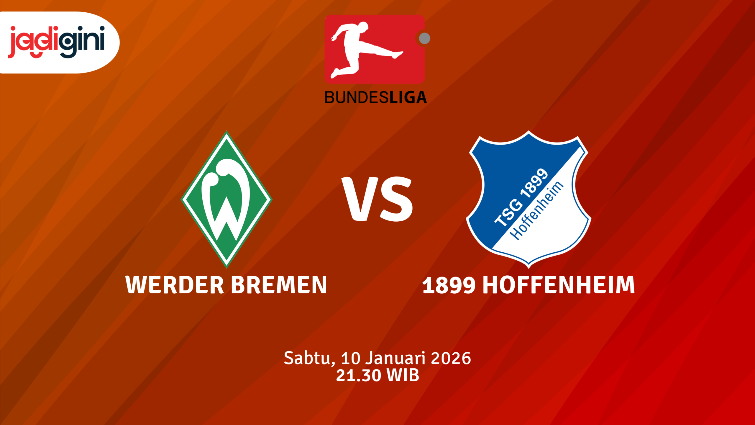 Match Banner: Werder Bremen vs 1899 Hoffenheim