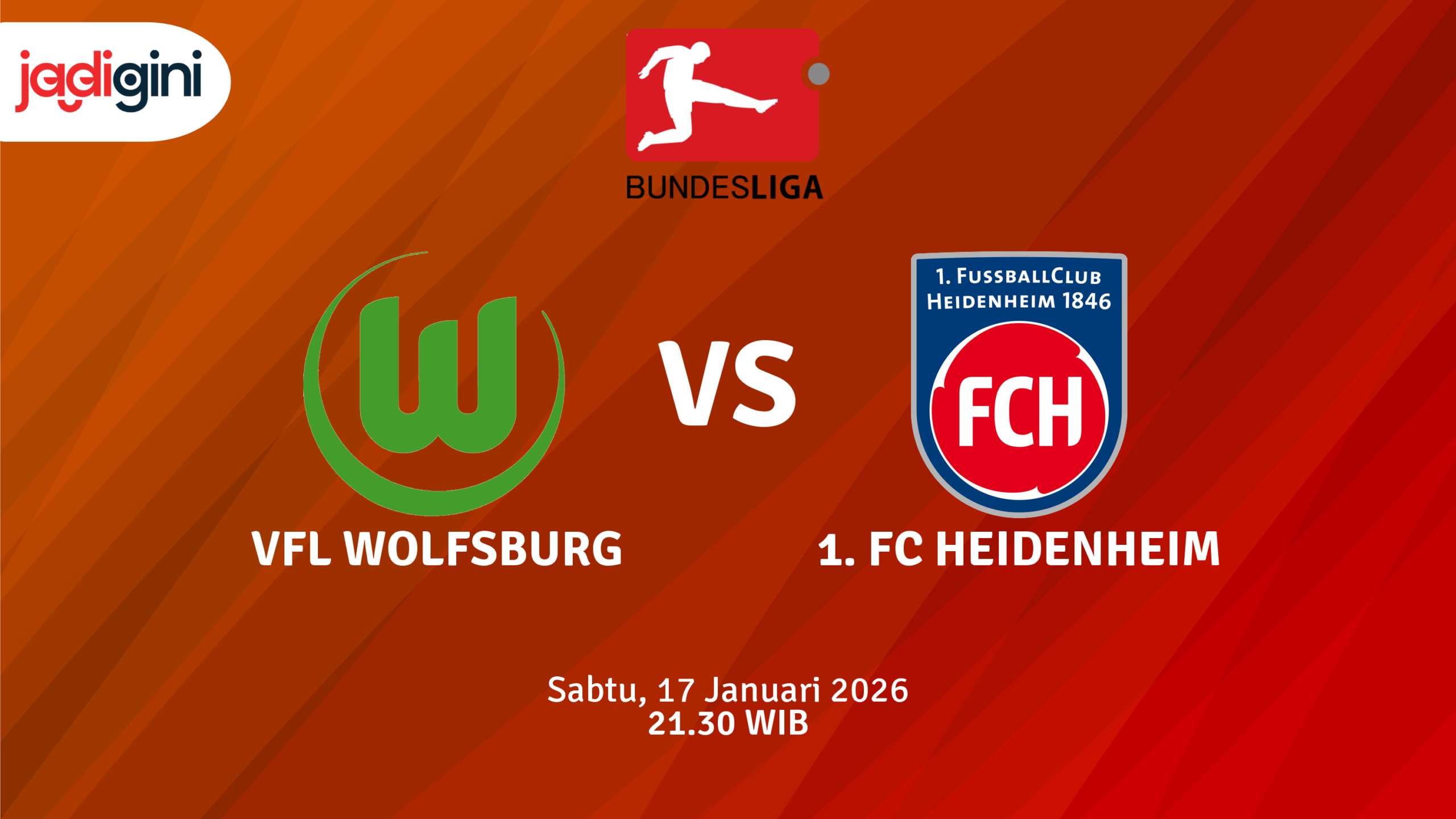 Match Banner: VfL Wolfsburg vs 1. FC Heidenheim