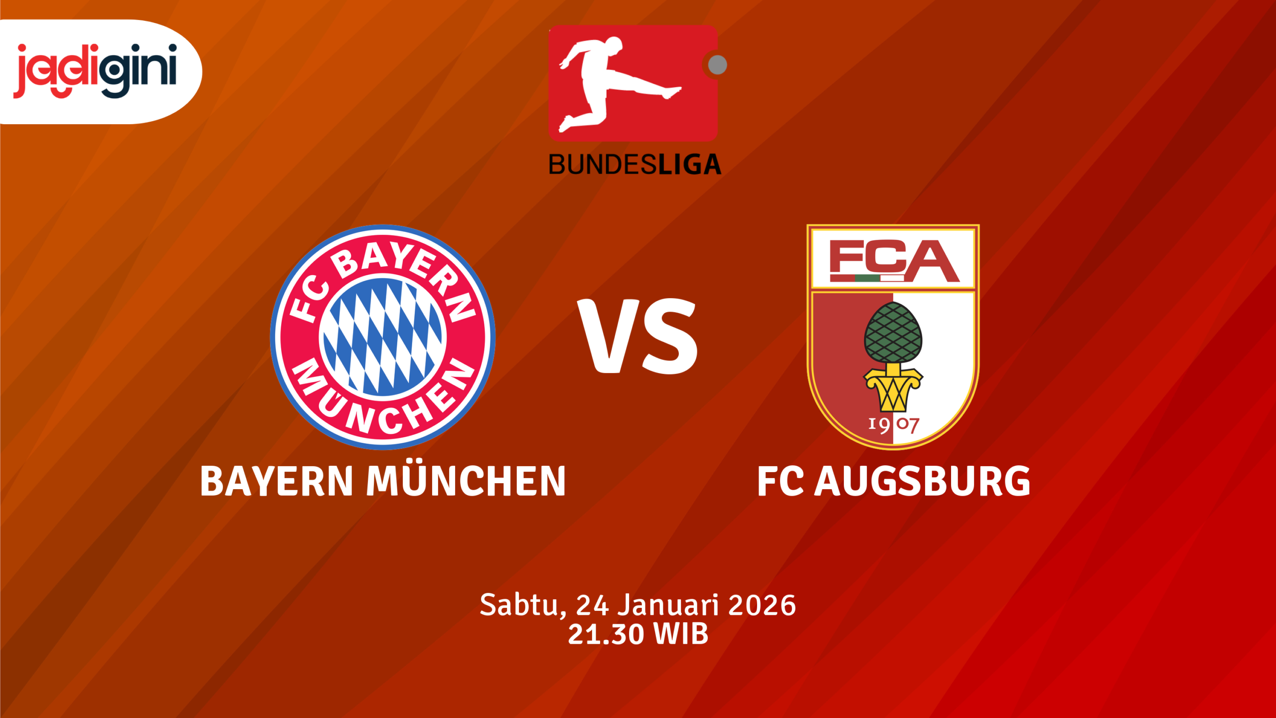 Match Banner: Bayern München vs FC Augsburg