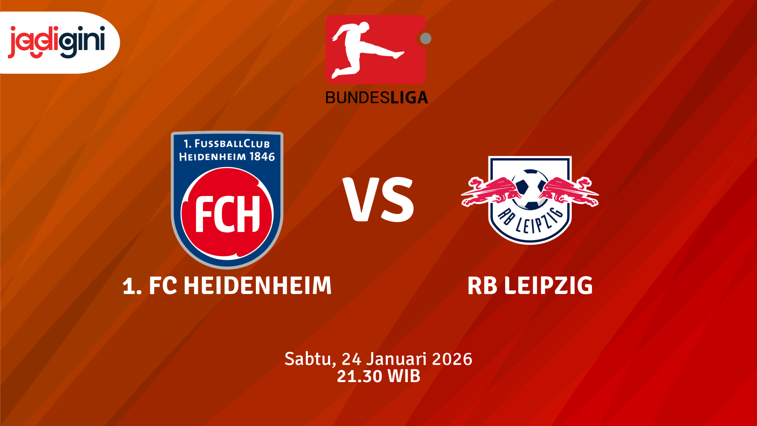 Match Banner: 1. FC Heidenheim vs RB Leipzig