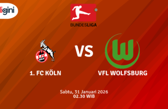 Match Banner: 1. FC Köln vs VfL Wolfsburg