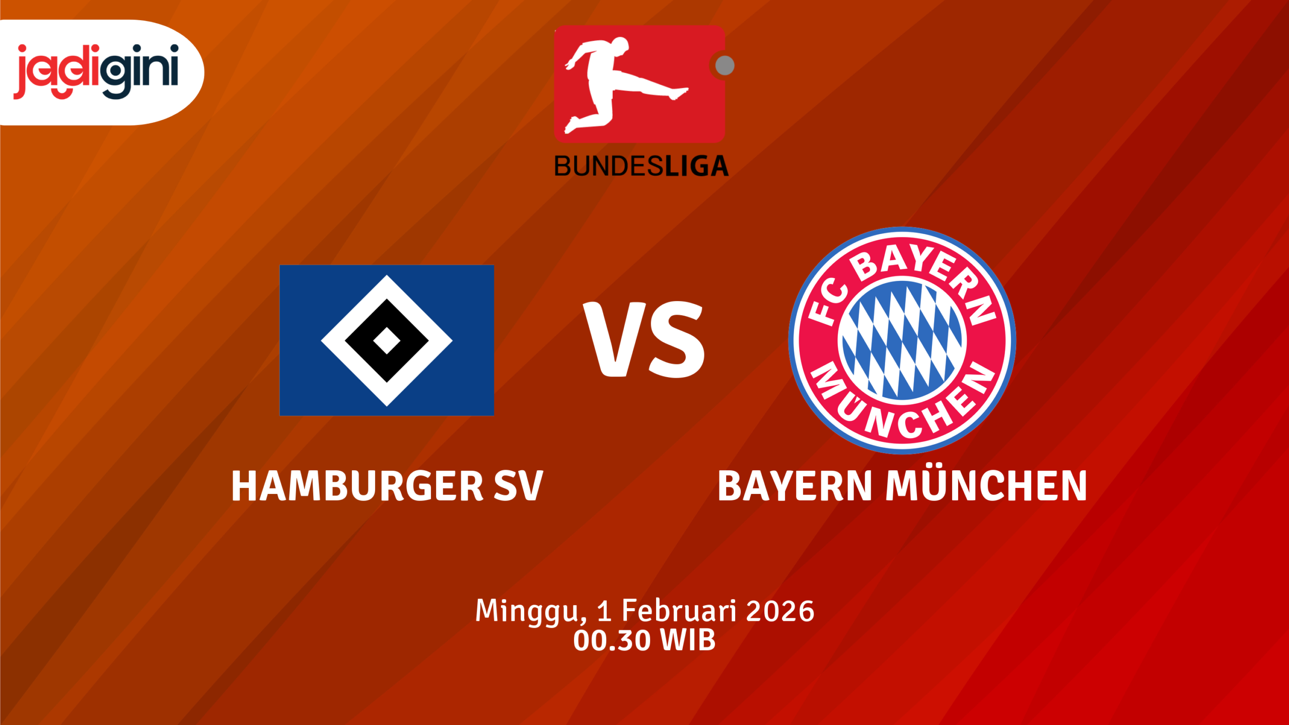 Match Banner: Hamburger SV vs Bayern München