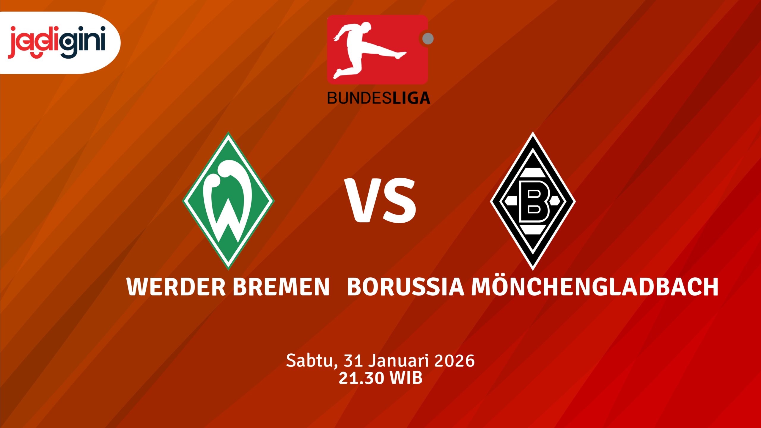 Match Banner: Werder Bremen vs Borussia Mönchengladbach