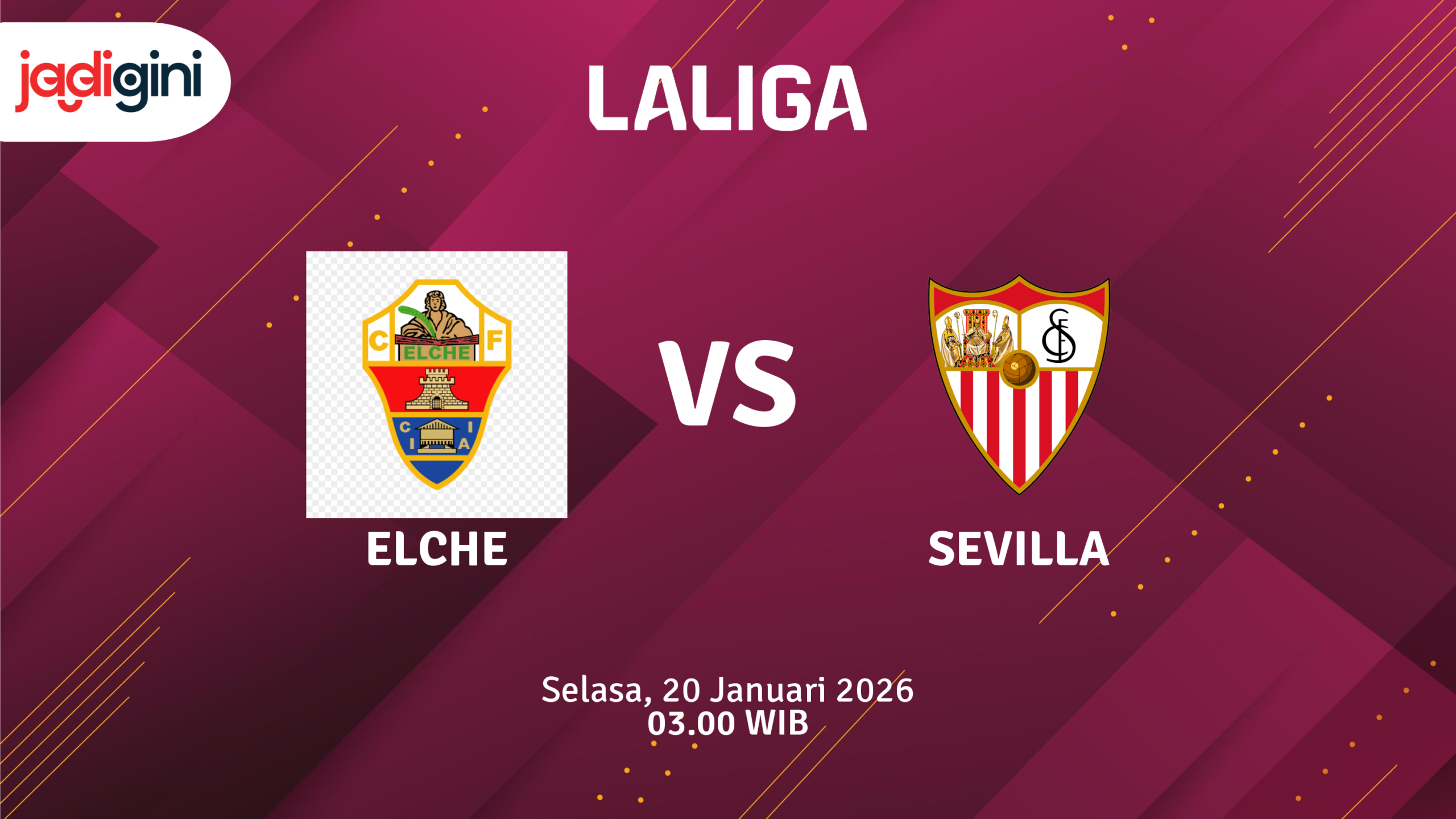 Match Banner: Elche vs Sevilla