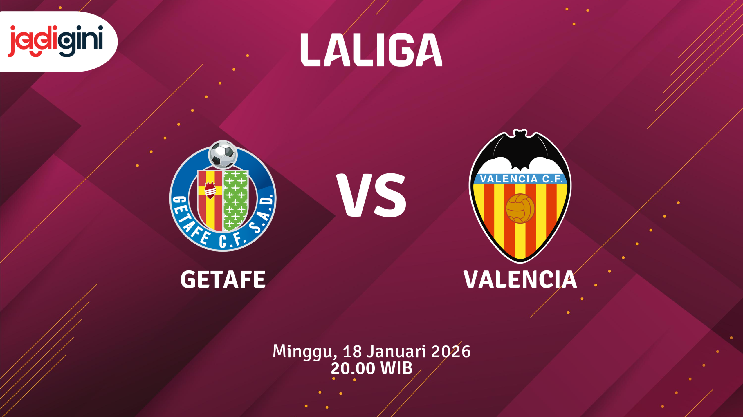 Match Banner: Getafe vs Valencia