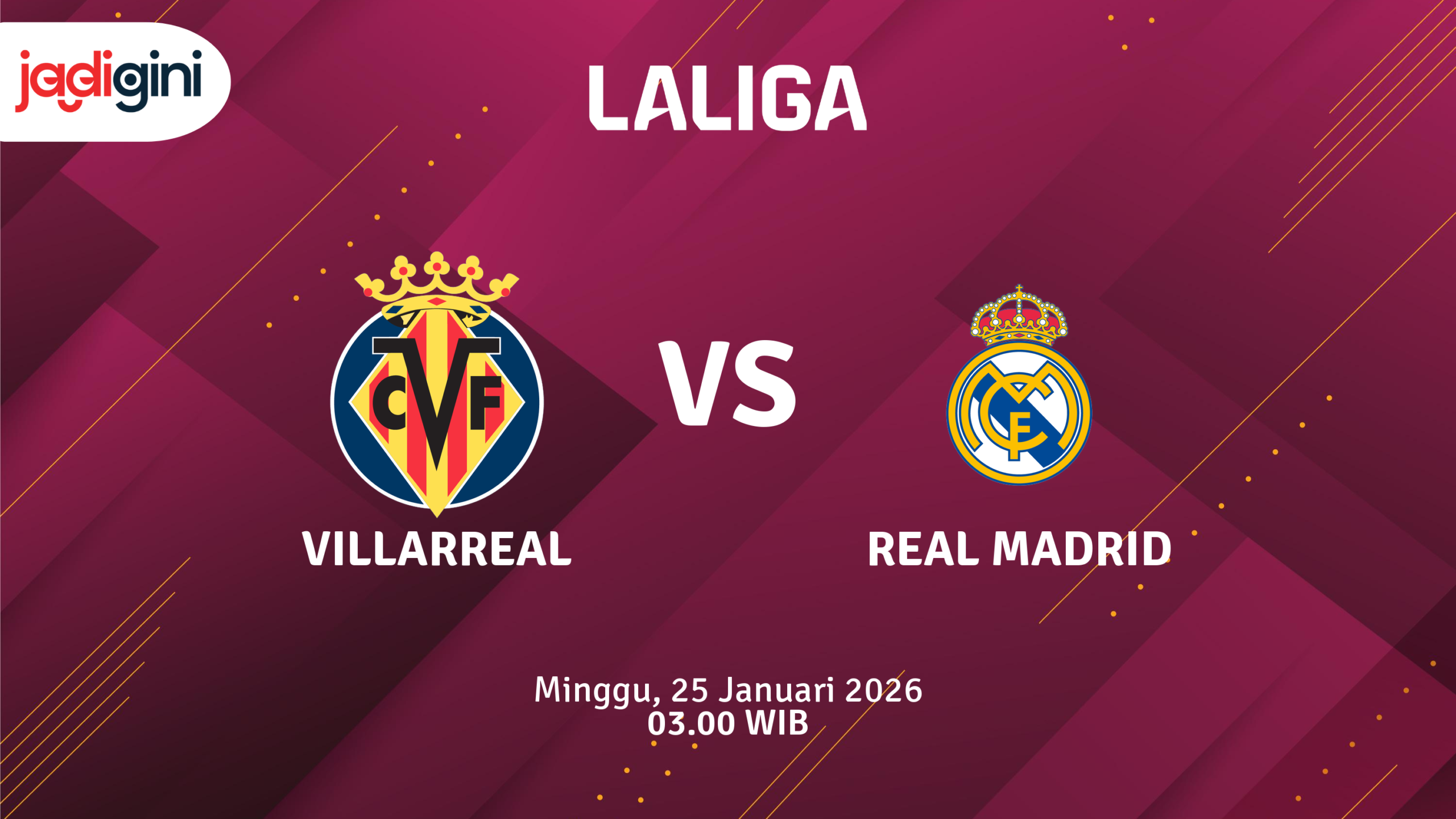 Match Banner: Villarreal vs Real Madrid