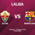 Match Banner: Elche vs Barcelona