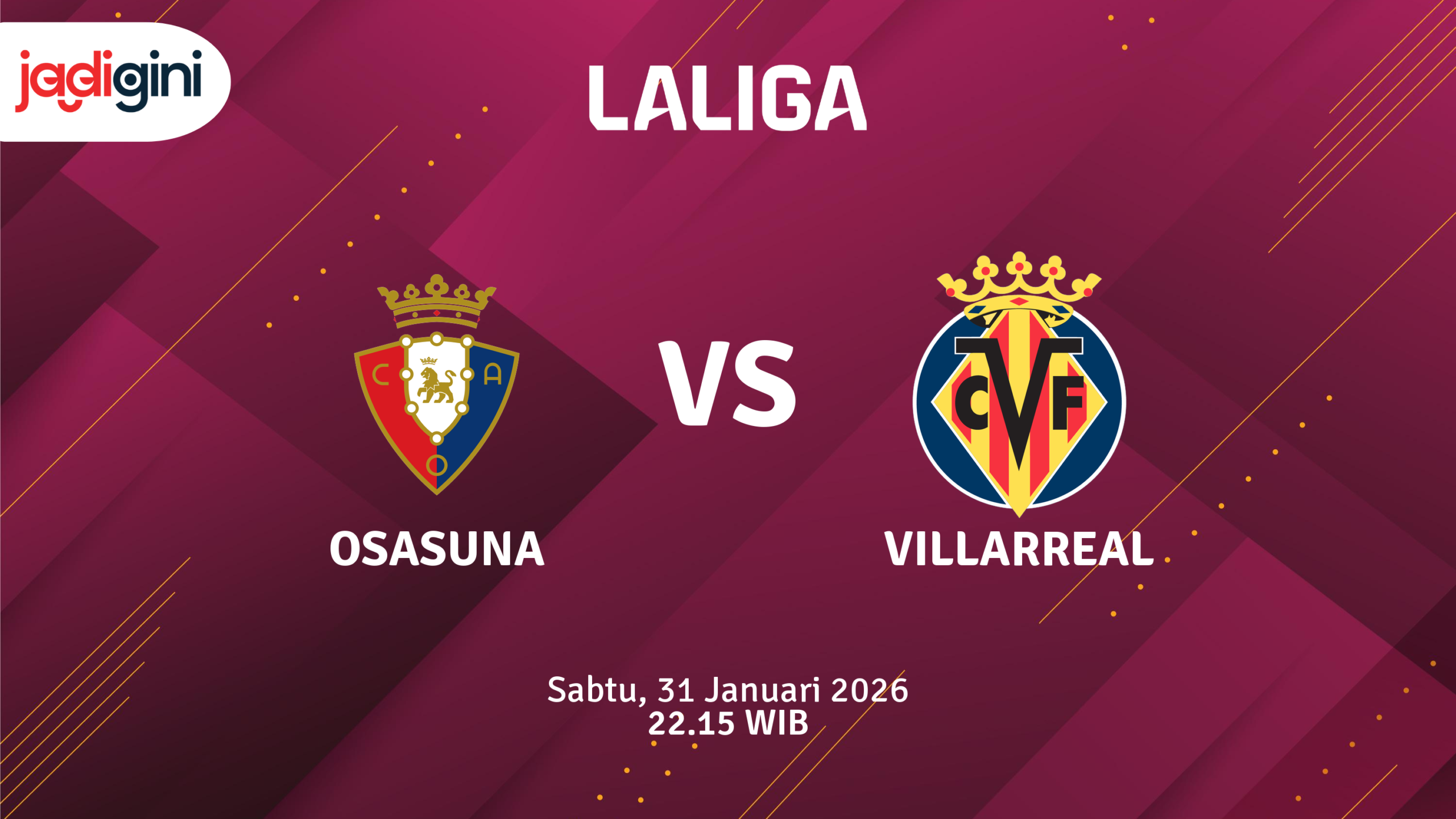 Match Banner: Osasuna vs Villarreal