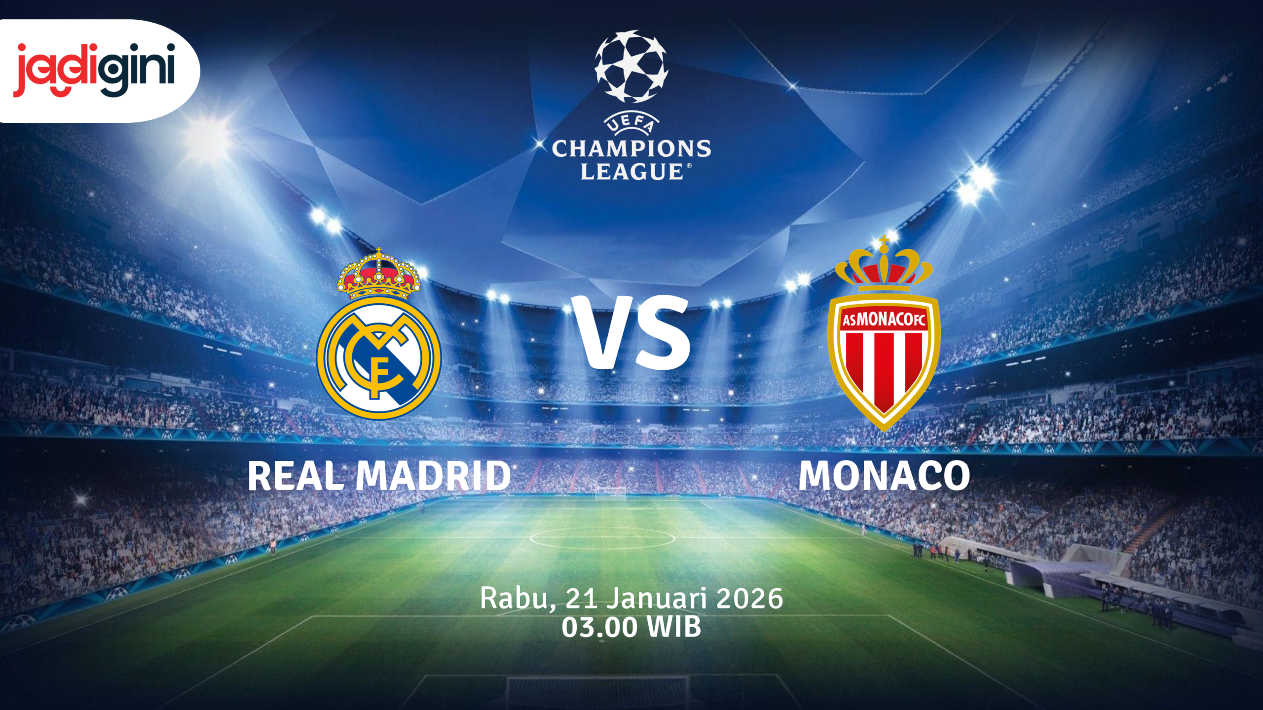 Match Banner: Real Madrid vs Monaco