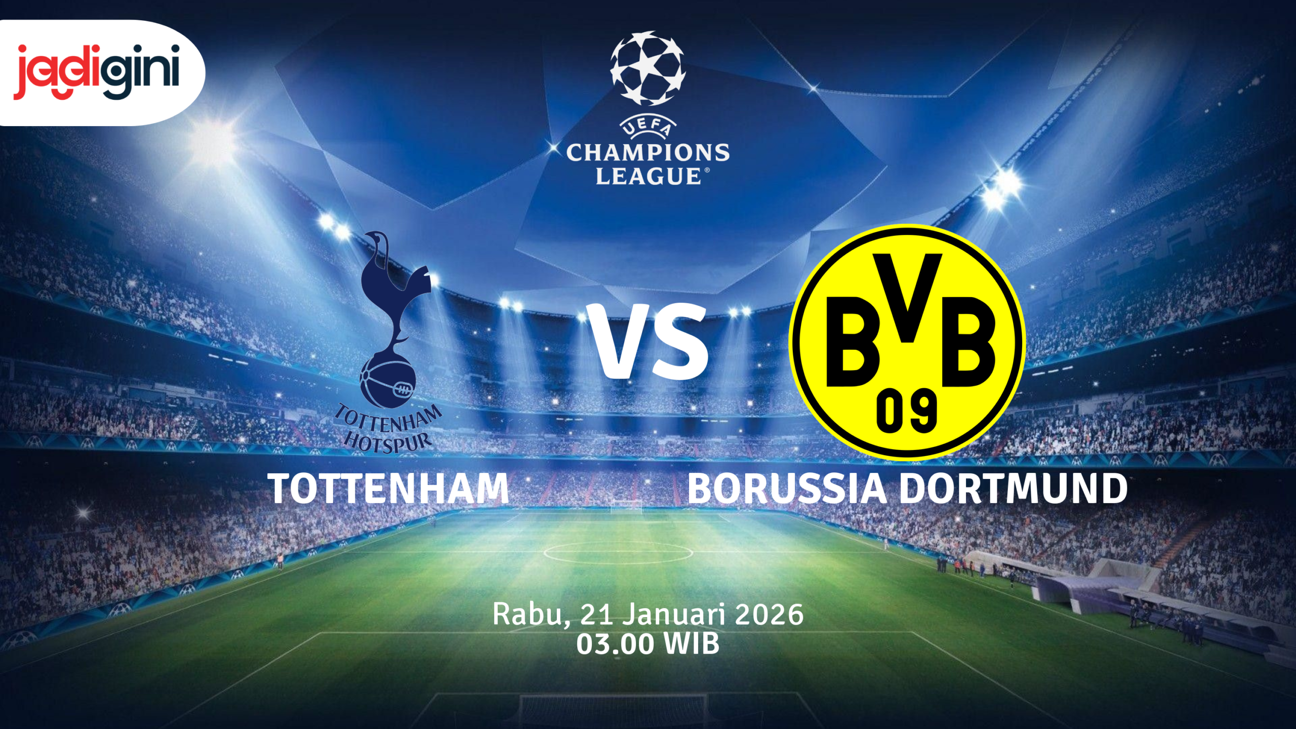 Match Banner: Tottenham vs Borussia Dortmund