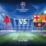 Match Banner: Slavia Praha vs Barcelona