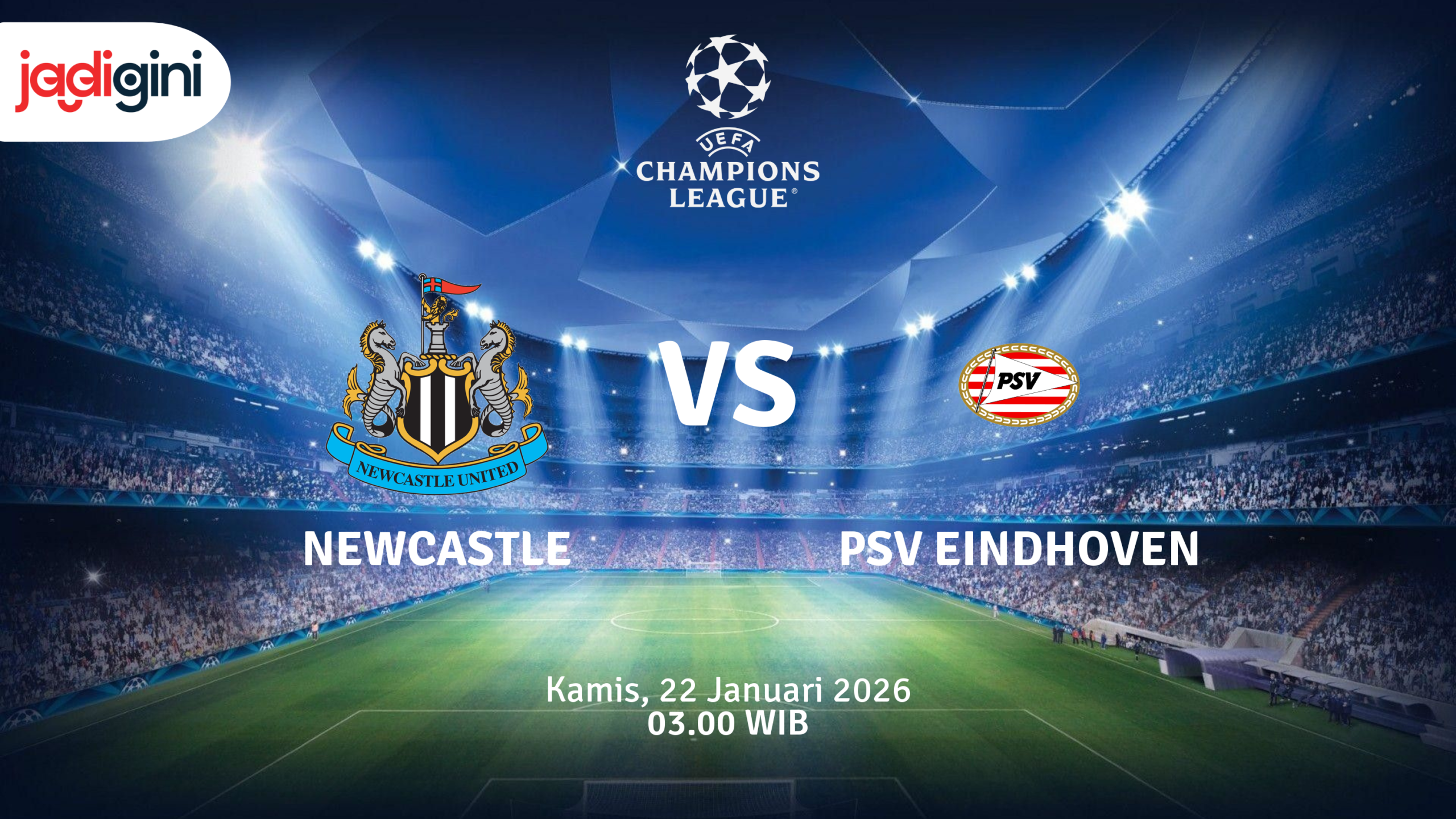 Match Banner: Newcastle vs PSV Eindhoven