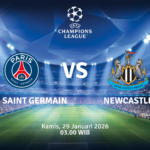 Match Banner: Paris Saint Germain vs Newcastle