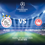 Match Banner: Ajax vs Olympiakos Piraeus
