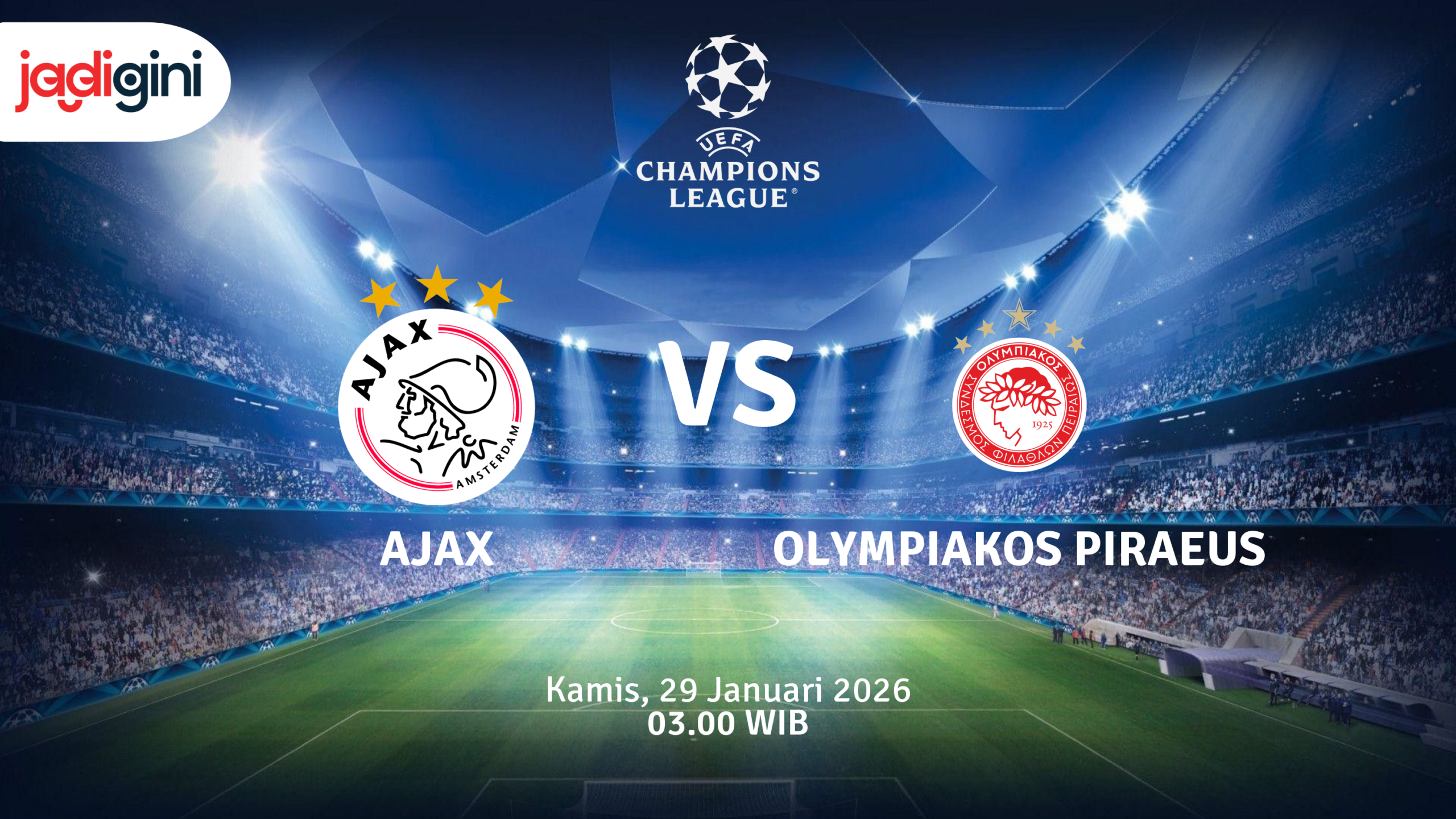Match Banner: Ajax vs Olympiakos Piraeus