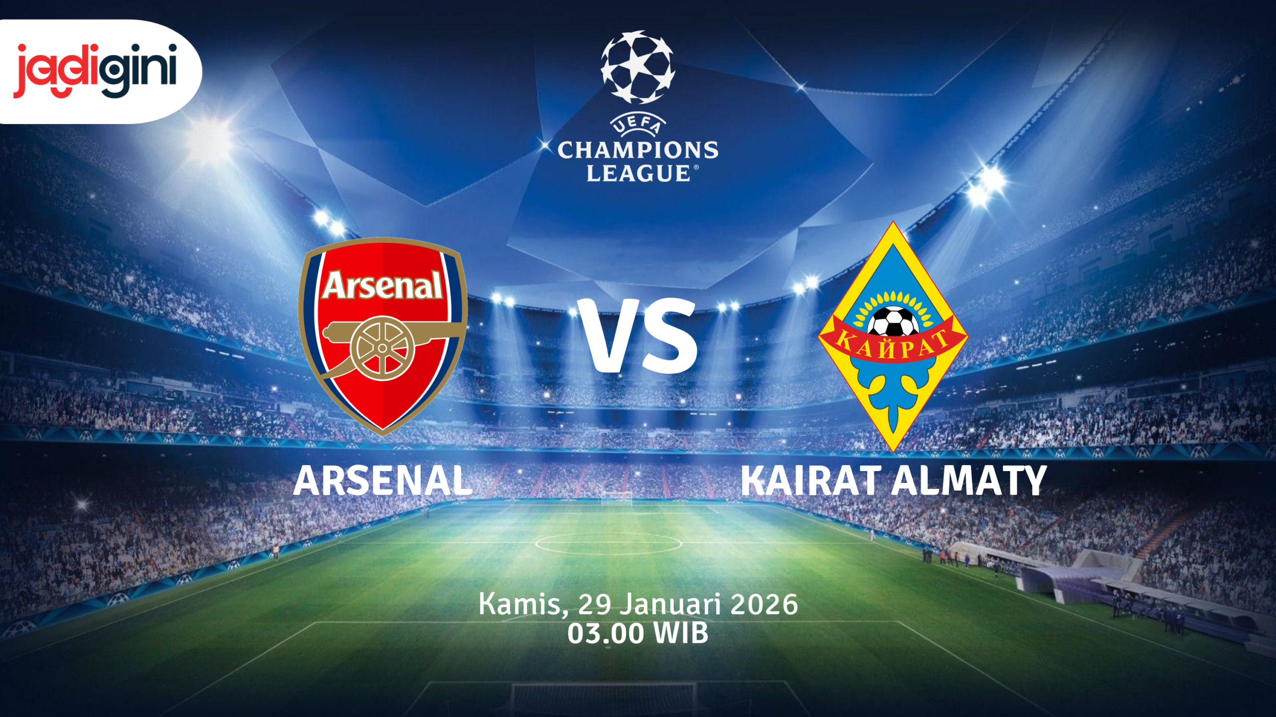 Match Banner: Arsenal vs Kairat Almaty