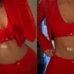 Kendall Jenner tampil sporty dengan set merah Alo yang langsung jadi sorotan.