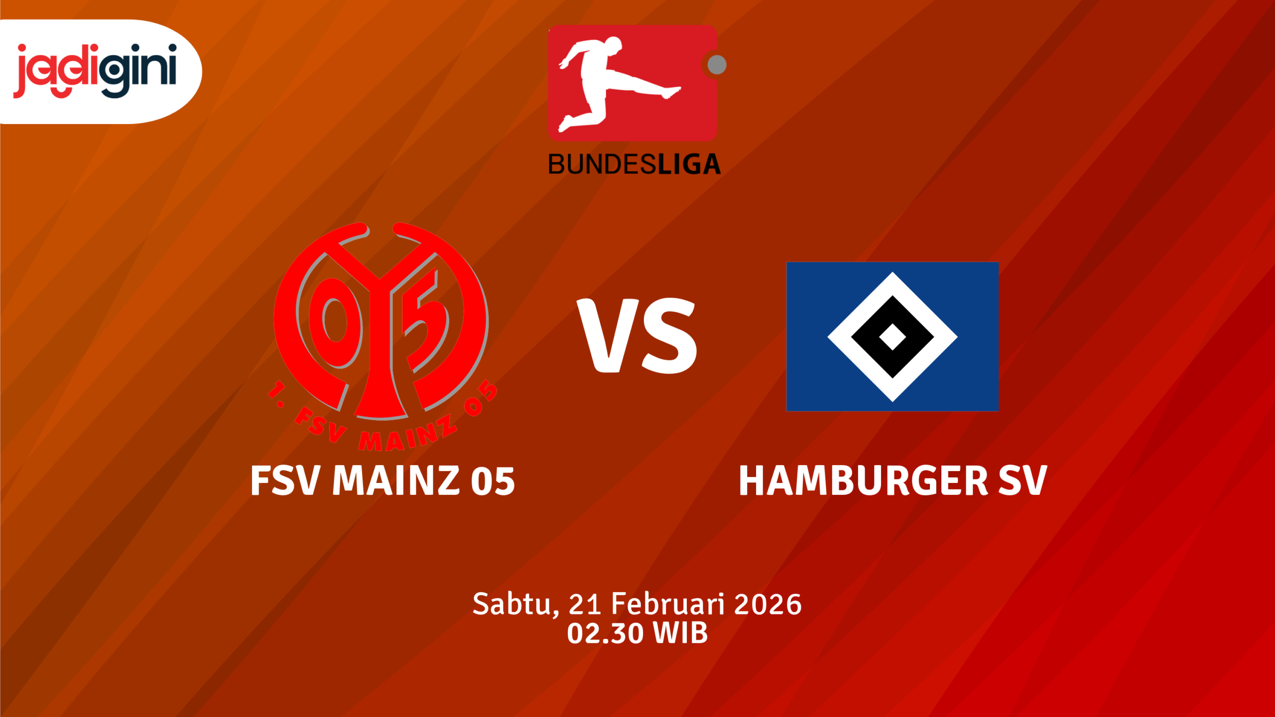 Match Banner: FSV Mainz 05 vs Hamburger SV