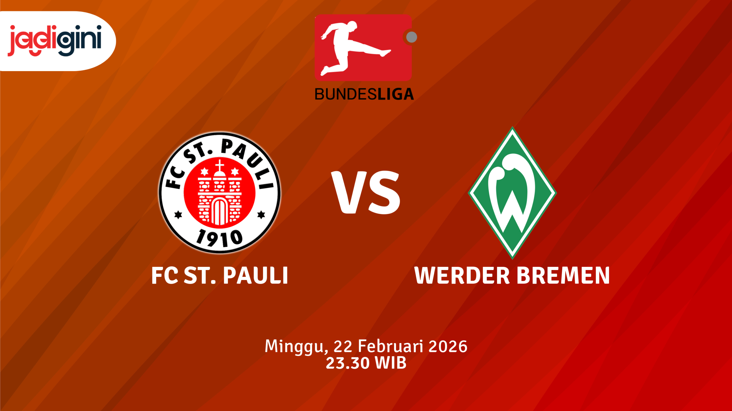 Match Banner: FC St. Pauli vs Werder Bremen