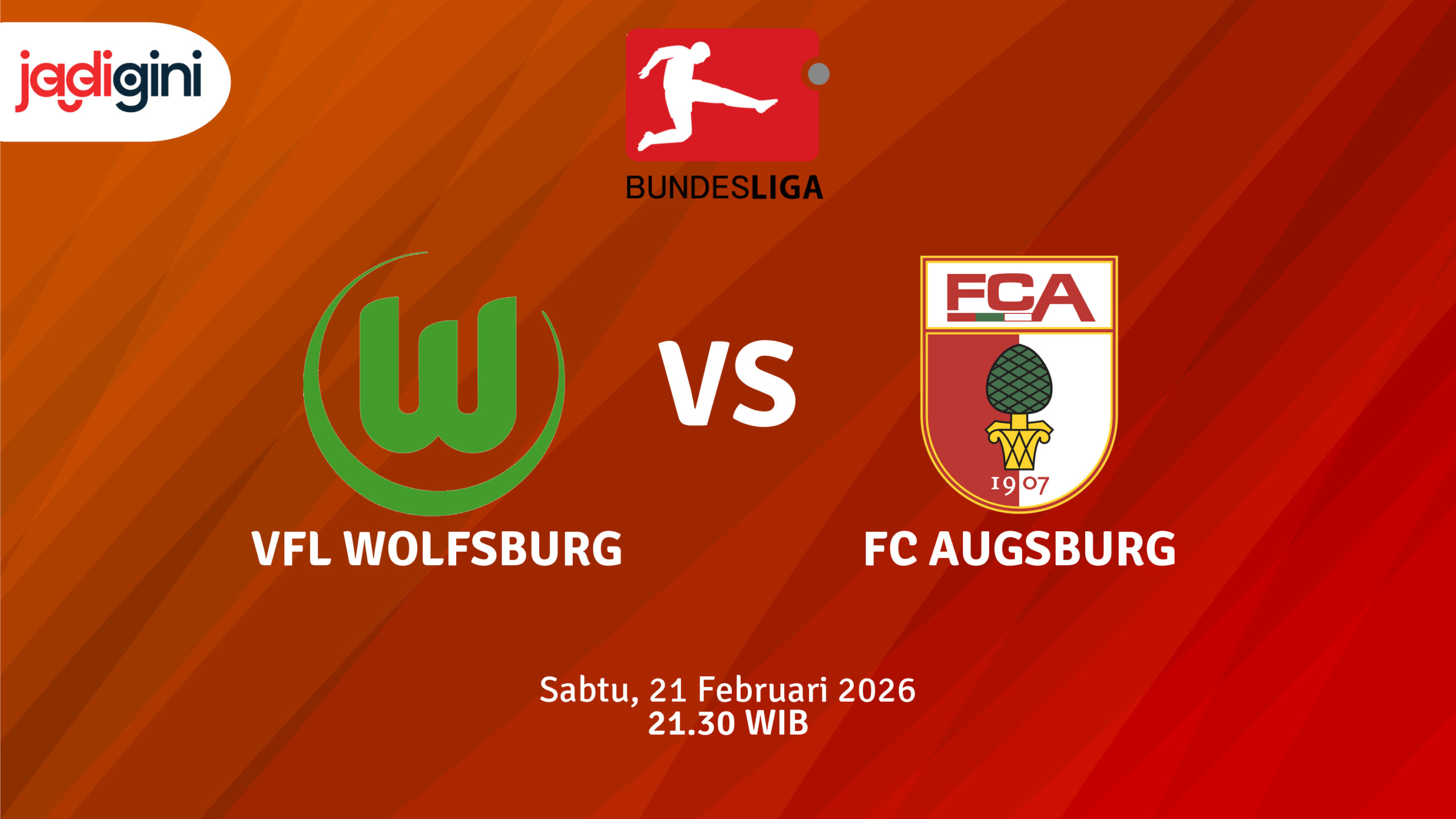 Match Banner: VfL Wolfsburg vs FC Augsburg