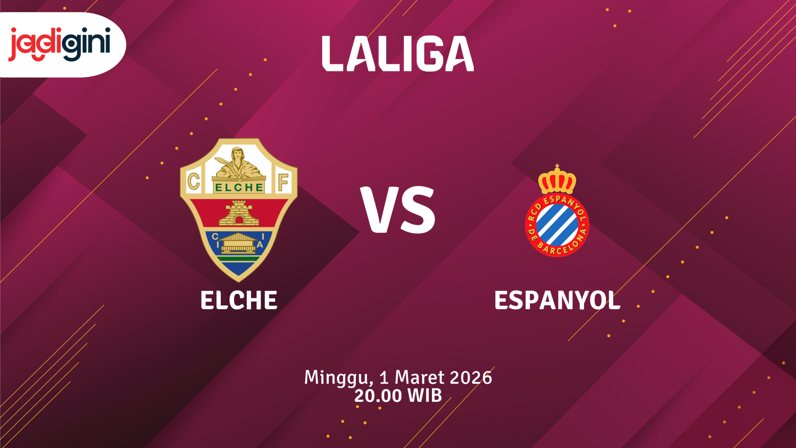 Match Banner: Elche vs Espanyol