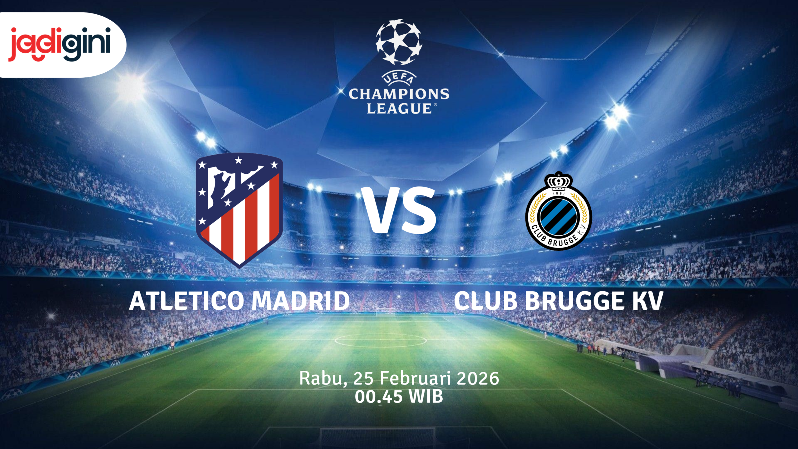 Match Banner: Atletico Madrid vs Club Brugge KV